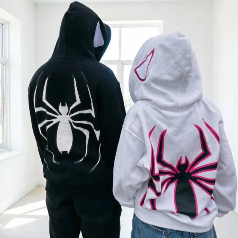 Distressed zip hoodie